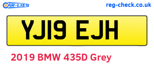 YJ19EJH are the vehicle registration plates.
