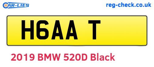 H6AAT are the vehicle registration plates.
