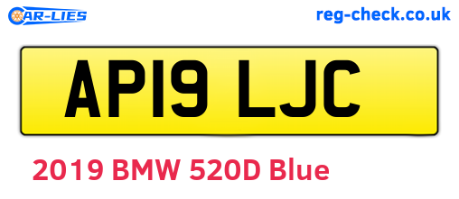 AP19LJC are the vehicle registration plates.