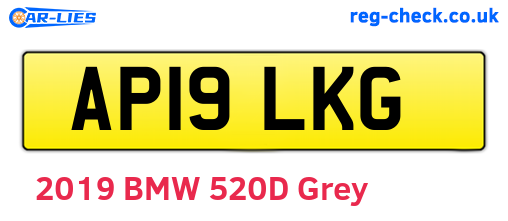 AP19LKG are the vehicle registration plates.