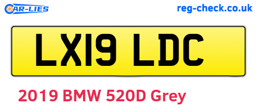 LX19LDC are the vehicle registration plates.