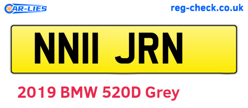 NN11JRN are the vehicle registration plates.