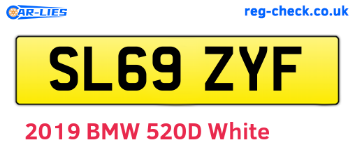 SL69ZYF are the vehicle registration plates.