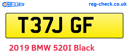 T37JGF are the vehicle registration plates.