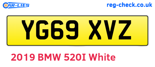 YG69XVZ are the vehicle registration plates.