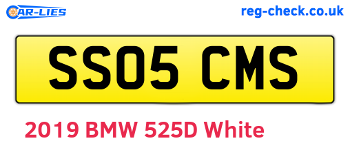 SS05CMS are the vehicle registration plates.