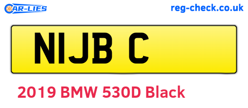 N1JBC are the vehicle registration plates.