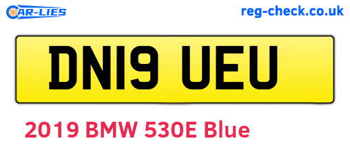 DN19UEU are the vehicle registration plates.