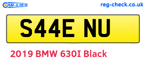 S44ENU are the vehicle registration plates.