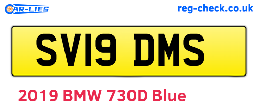 SV19DMS are the vehicle registration plates.