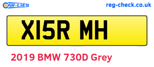 X15RMH are the vehicle registration plates.