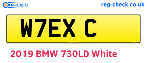 W7EXC are the vehicle registration plates.