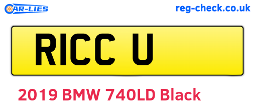 R1CCU are the vehicle registration plates.