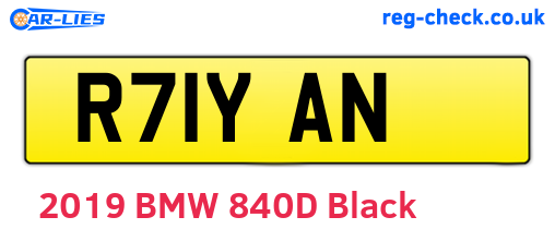 R71YAN are the vehicle registration plates.