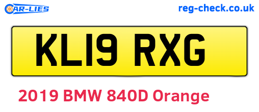 KL19RXG are the vehicle registration plates.