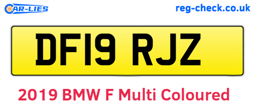 DF19RJZ are the vehicle registration plates.
