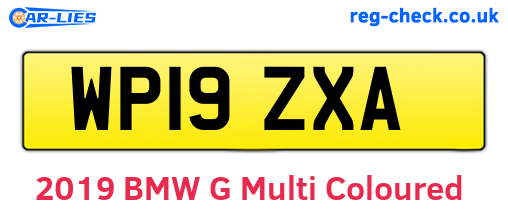 WP19ZXA are the vehicle registration plates.