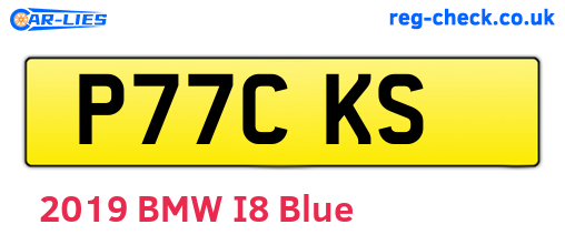 P77CKS are the vehicle registration plates.