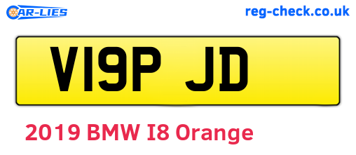 V19PJD are the vehicle registration plates.