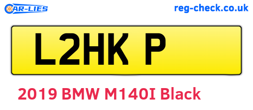 L2HKP are the vehicle registration plates.