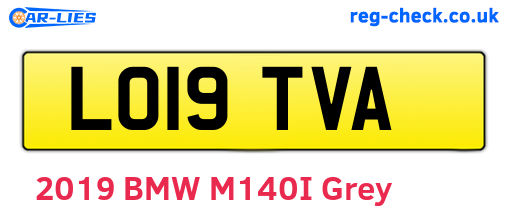 LO19TVA are the vehicle registration plates.
