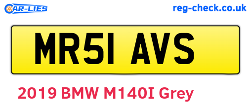 MR51AVS are the vehicle registration plates.