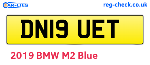 DN19UET are the vehicle registration plates.