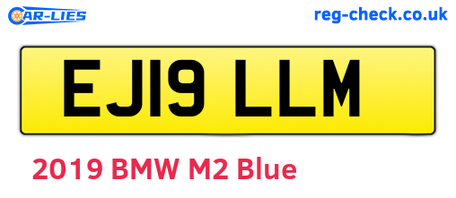 EJ19LLM are the vehicle registration plates.