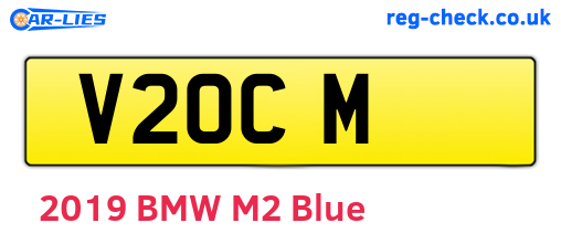 V2OCM are the vehicle registration plates.