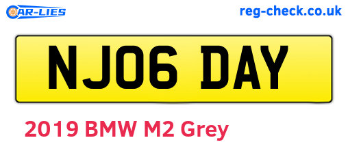 NJ06DAY are the vehicle registration plates.