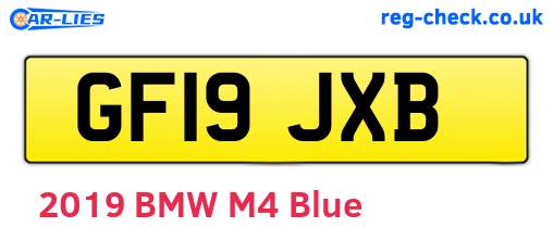 GF19JXB are the vehicle registration plates.