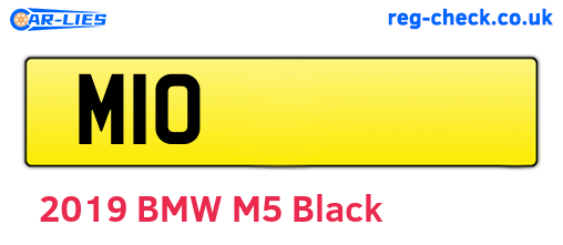 M10 are the vehicle registration plates.