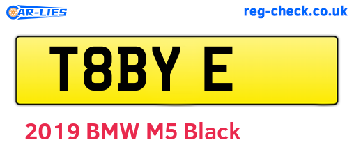 T8BYE are the vehicle registration plates.