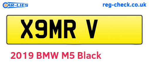 X9MRV are the vehicle registration plates.
