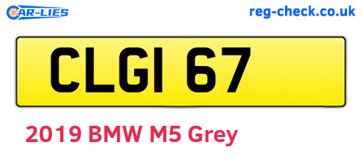 CLG167 are the vehicle registration plates.