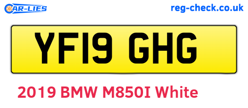 YF19GHG are the vehicle registration plates.