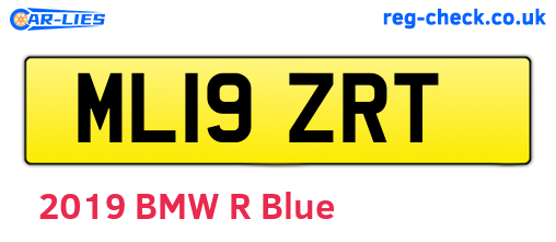 ML19ZRT are the vehicle registration plates.