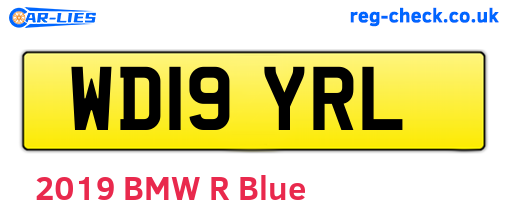 WD19YRL are the vehicle registration plates.