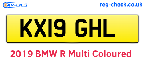 KX19GHL are the vehicle registration plates.