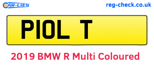 P1OLT are the vehicle registration plates.