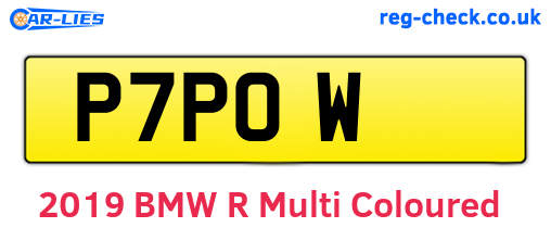 P7POW are the vehicle registration plates.
