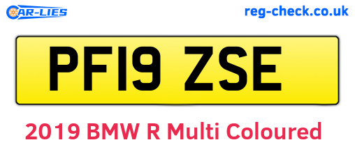 PF19ZSE are the vehicle registration plates.