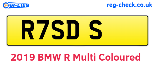 R7SDS are the vehicle registration plates.