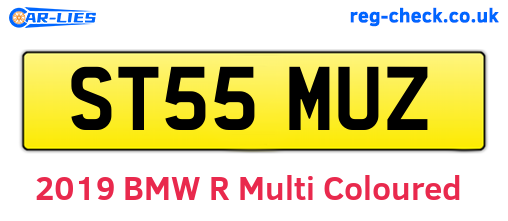 ST55MUZ are the vehicle registration plates.