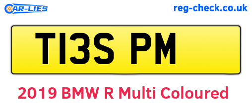 T13SPM are the vehicle registration plates.