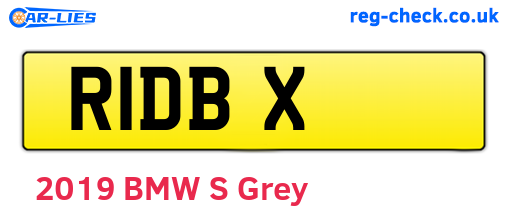 R1DBX are the vehicle registration plates.