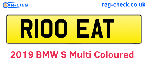 R100EAT are the vehicle registration plates.