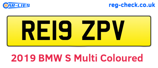 RE19ZPV are the vehicle registration plates.