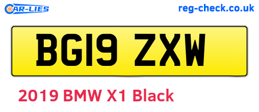BG19ZXW are the vehicle registration plates.