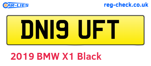 DN19UFT are the vehicle registration plates.